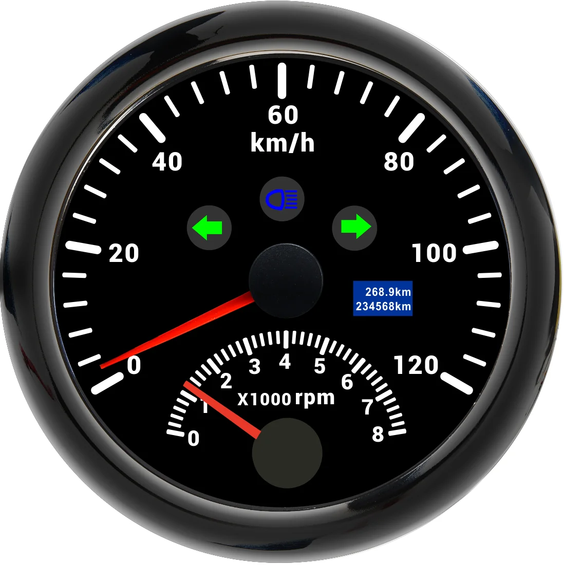 Motorcycle Instrument Retro Modified Instrument Speed Meter Odometer LCD Instrument Digital Tachometer