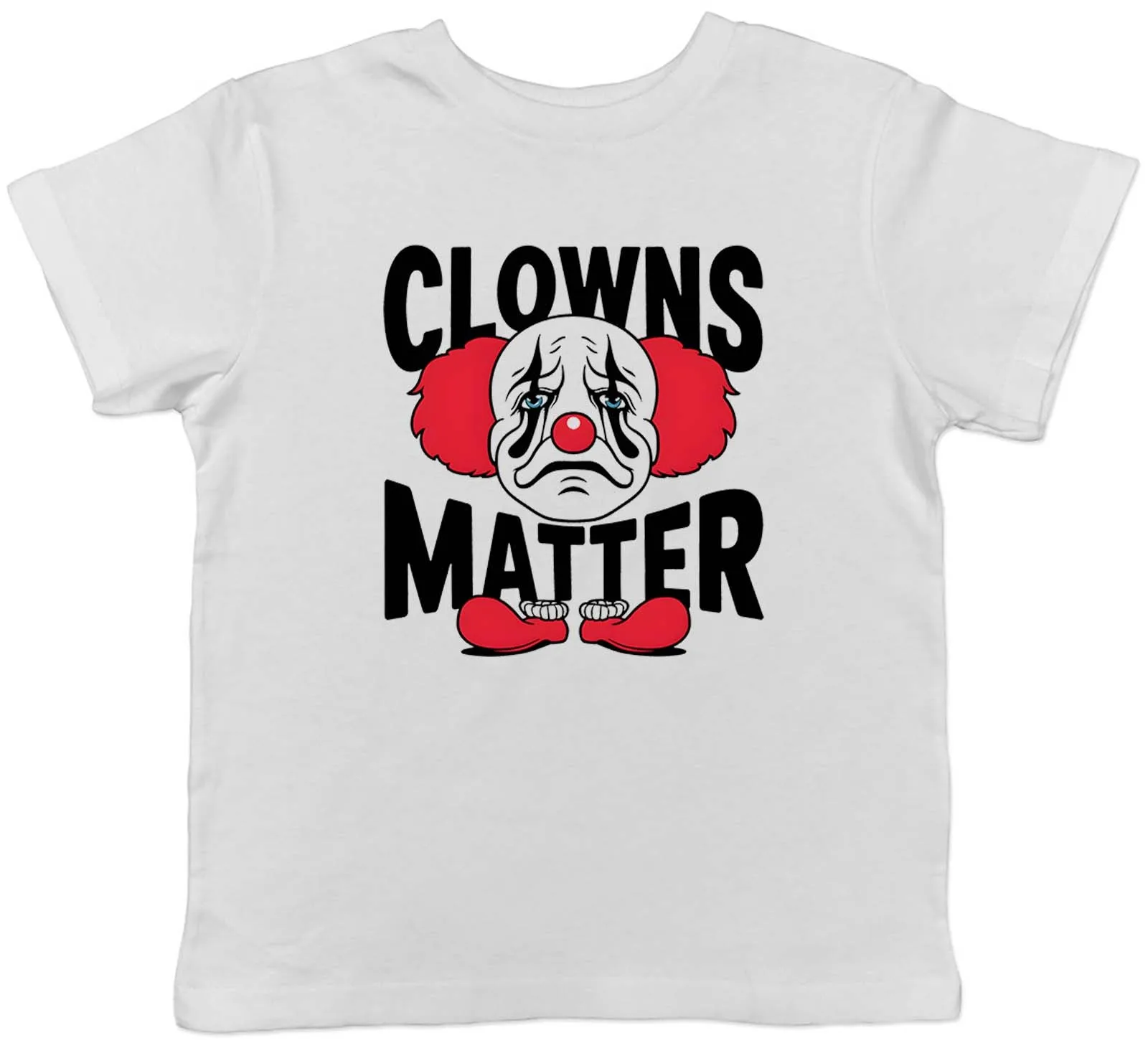 Clowns Matter Funny Kids T-Shirt Circus Costume Sad Face Childrens Boys Girls