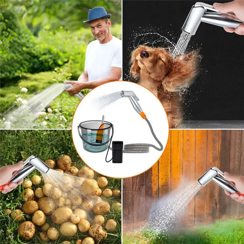 Dependable-Car Washer Car Washing Portable Electric Shower Rechargeable Bathing Pump For Outdoor Sport Travel Camping Shower