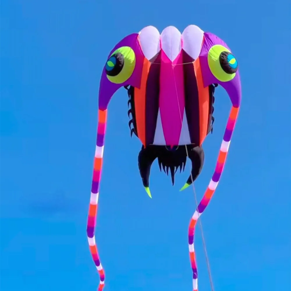 Outdoor Funny huge 16sqm soft Inflatable Trilobite Kite For Adults Nylon Show Kite