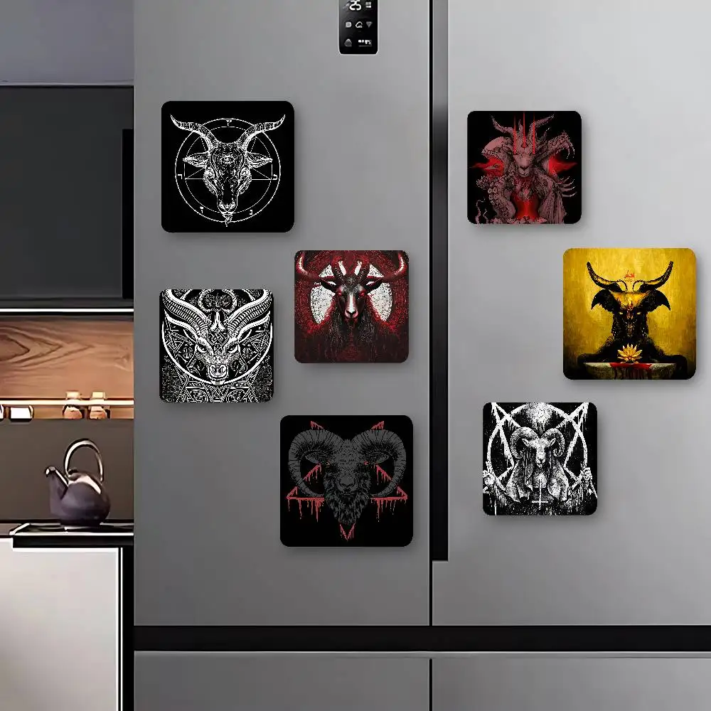 الشيطان الماعز الشيطان مغناطيس الثلاجة ملصقات مغناطيسية إبداعية مخصصة مع المغناطيس #1