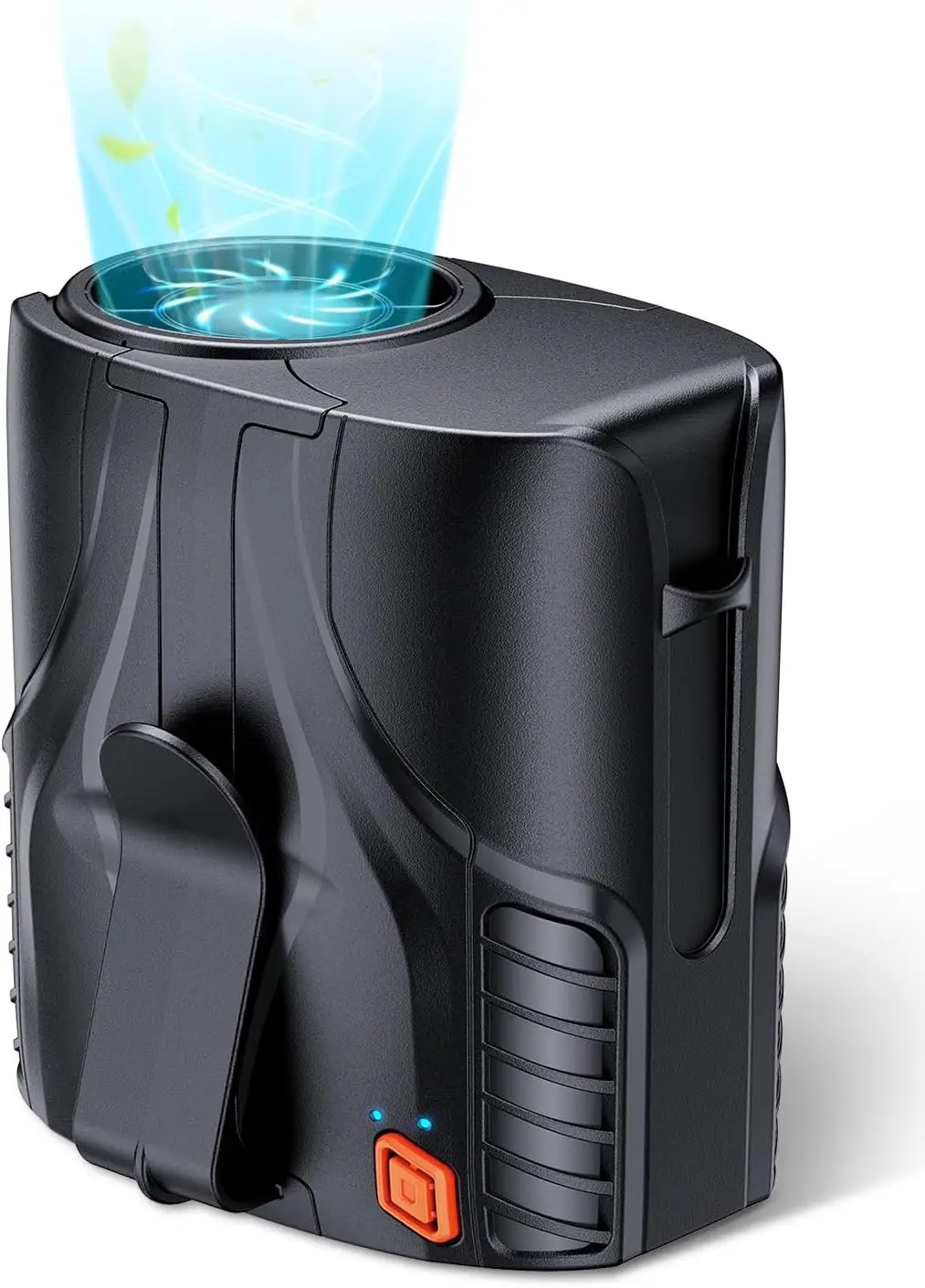 

Portable Waist & Neck Fan, 14000RPM Brushless Motor, 40H Runtime, 6-Speed Quiet Clip-On Cooling for Camping/Worksites