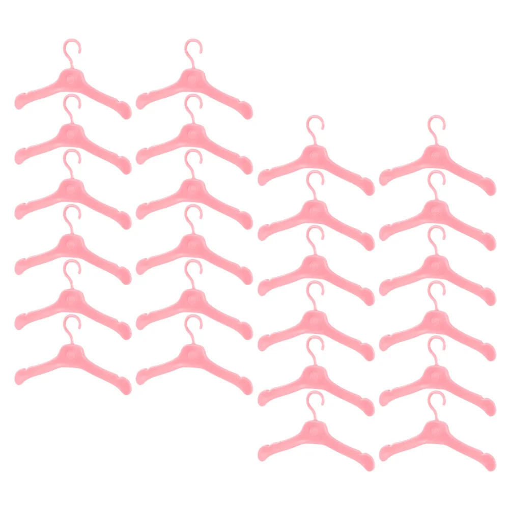 100 stuks hanger mini-hangers meisjeskleding prachtige kleine kledingrek huisbenodigdheden jas voor poppen plastic outfit