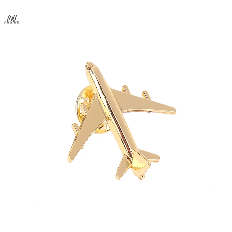 Metal Airplane Brooch Diy Fashion Pin Alloy Badge Vintage Pin Buckle Badge Buckle Jewelry Accessories