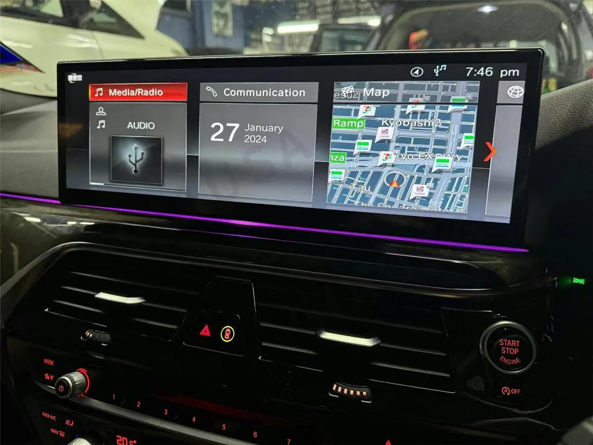 

For BMW 5 Series G30 G38 2018 - 2023 Car Radio Ultra Thin Ultra HD Touch Display GPS Navigation System 8G 256G Auto Accessories