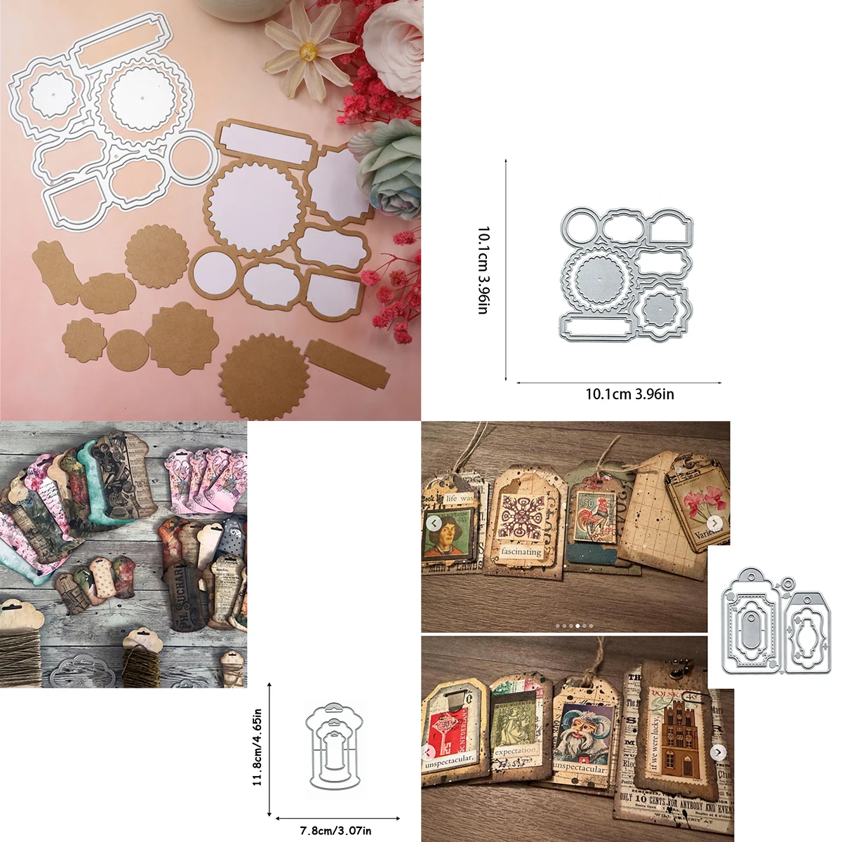 Hangtagหมายเหตุบุ๊คมาร์คตัดโลหะตายScrapbooking DIY Album Cardทําลายนูนงานฝีมือตกแต่ง 2025 สินค้าใหม่