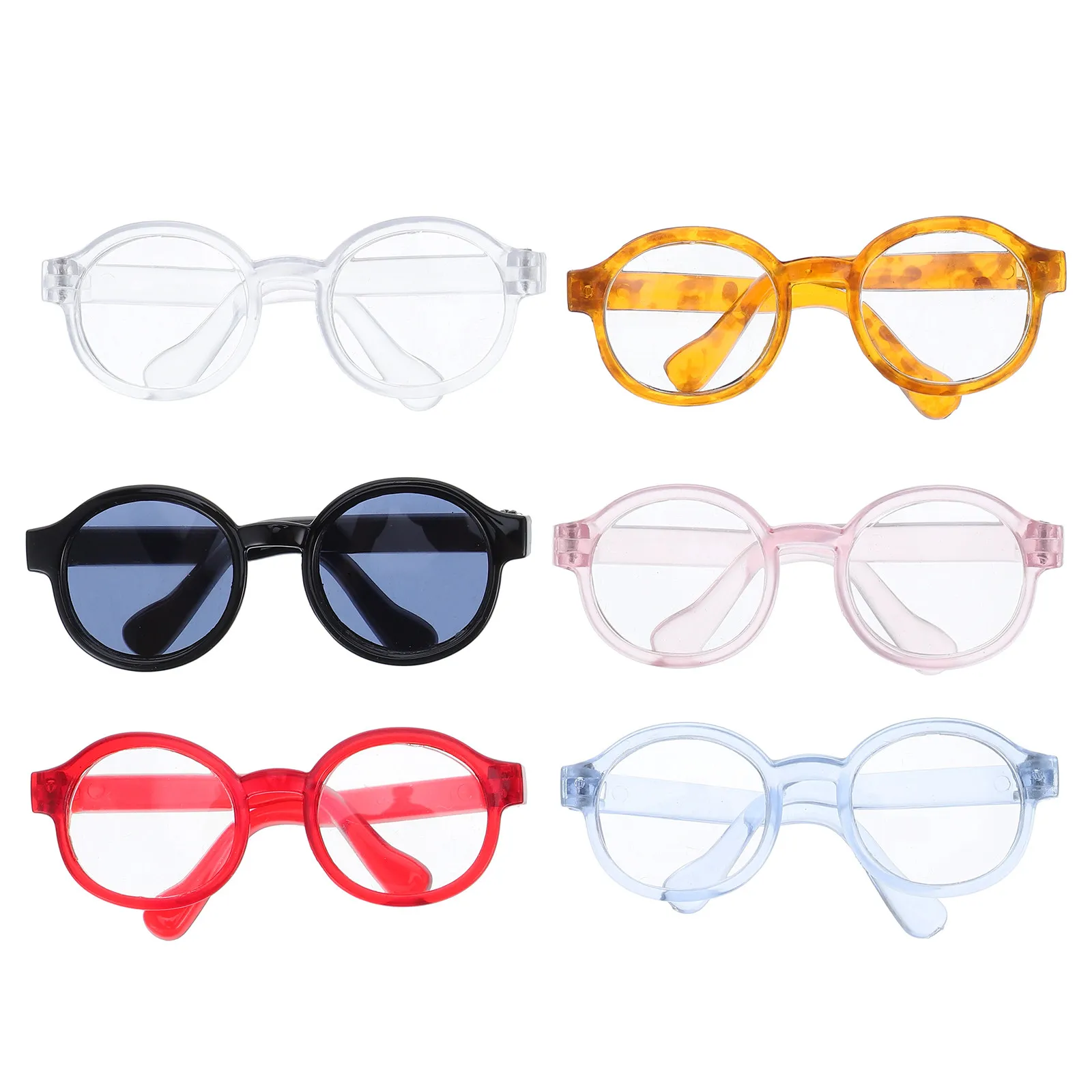 Pet Sunglasses 6 Piece Cute Mini Plastic Glasses for Dogs Cats Photography Party Costume Accessories