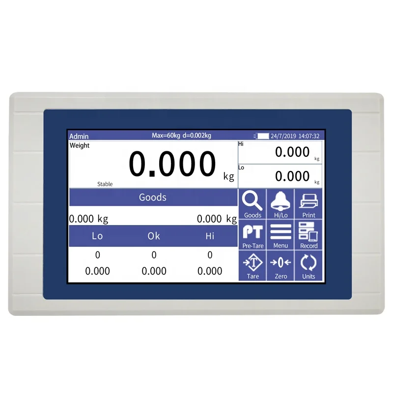 

Full Touch Screen Display Digital Intelligent Weighing indicator for Platform/Floor Scales