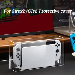 Clear Transparent Storage Acrylic Dust Cover Shell Case For SWITCH NS OLED Game Console Cover Shell Box Display