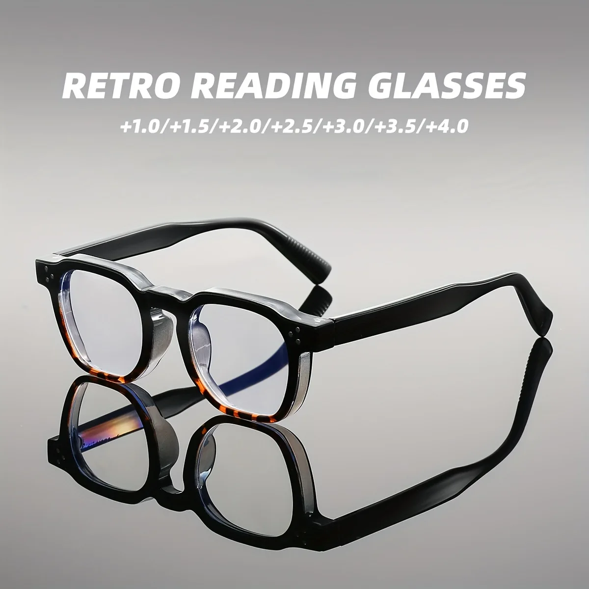 New Square Reading Glasses for Men Anti Blue Light Eyewear Women Retro Frame Eyeglasses Eyewear Minimalist Matching Presbyopia