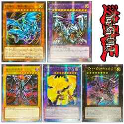 Yu-Gi-Oh DIY Dark Magician Girl Blue-Eyes White Dragon Sky Striker Ace Red-Eyes Black Dragon Collectible Cards Battle Board Game