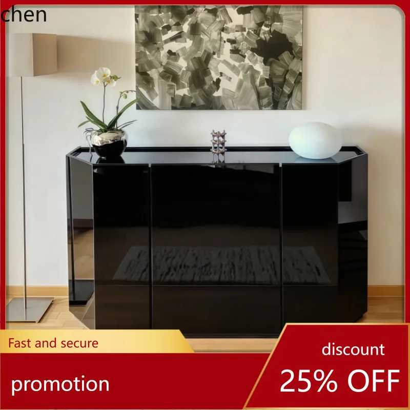 

HT Lacquered Sideboard Cabinet Entryway Multifunctional Storage Cabinet Shoe Cabinet Decorative Complete Set