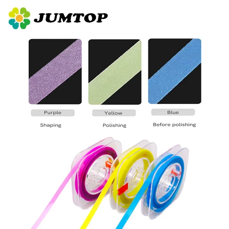 JUMTOP Dental Resin Polishing Strip 4mm Abrasive Strips Teeth Grinding Sanding Shaping Dentistry Material