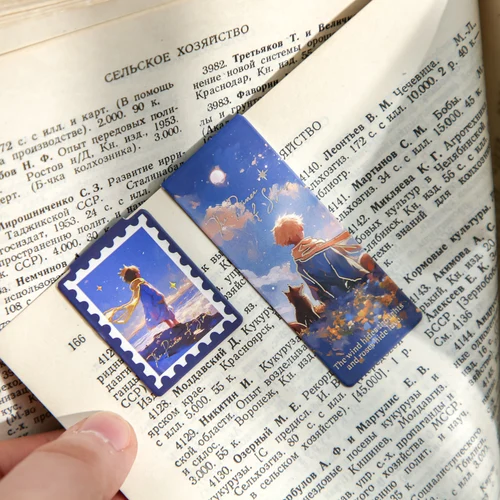 Imagen 2 del producto 3 uds Kawaii Star Dream Prince tema universo notas de gira estudiantes leer marcadores magnéticos escuela Oficina suministros lindos marcapáginas