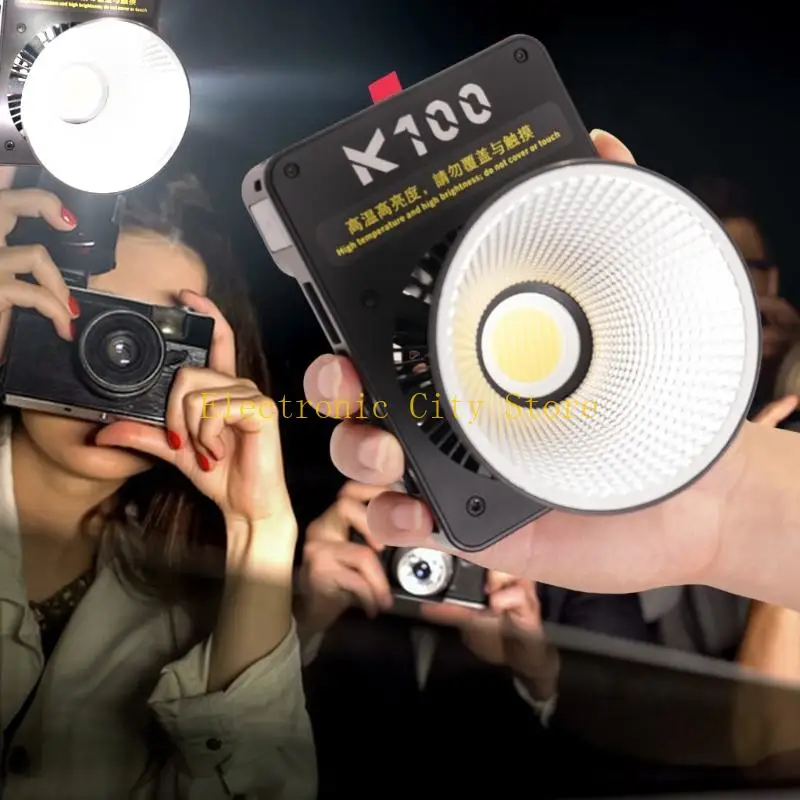 

Compactly 100W Studio Light Triple Color Temperature For Portrait Photography HU8D