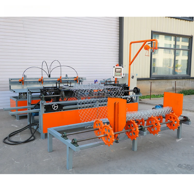 Steel Chain Link Fence Making Machine Automatic Double‑Wire Metal Mesh Production