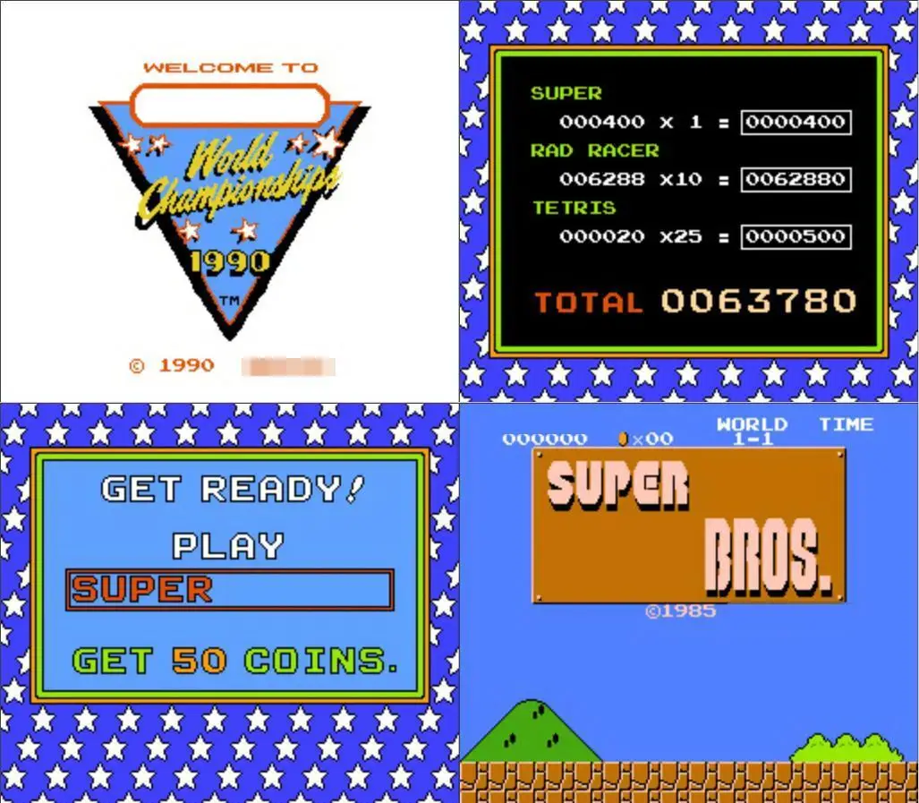 Game Cartridge para NES e FC Console, Reprodução, NWC 1990