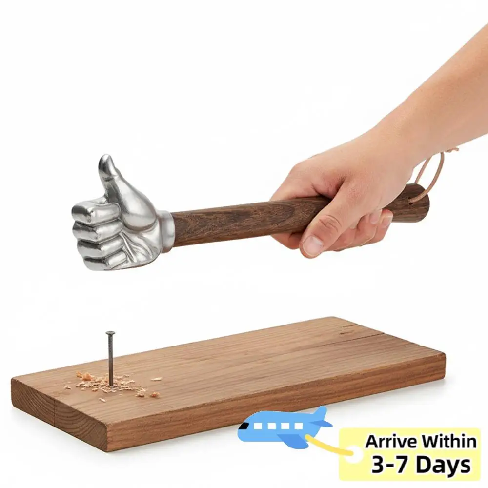 

Молоток-гвоздодер многофункциональный с деревянной ручкой для дома и улицы