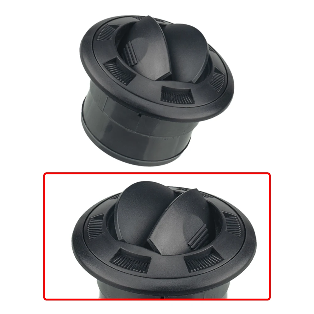 75mm Black Air Vent Outlet Air Conditioning Vent Closeable Rotatable Car Air Conditioner Outlet Φ100/75 For Rv Bus