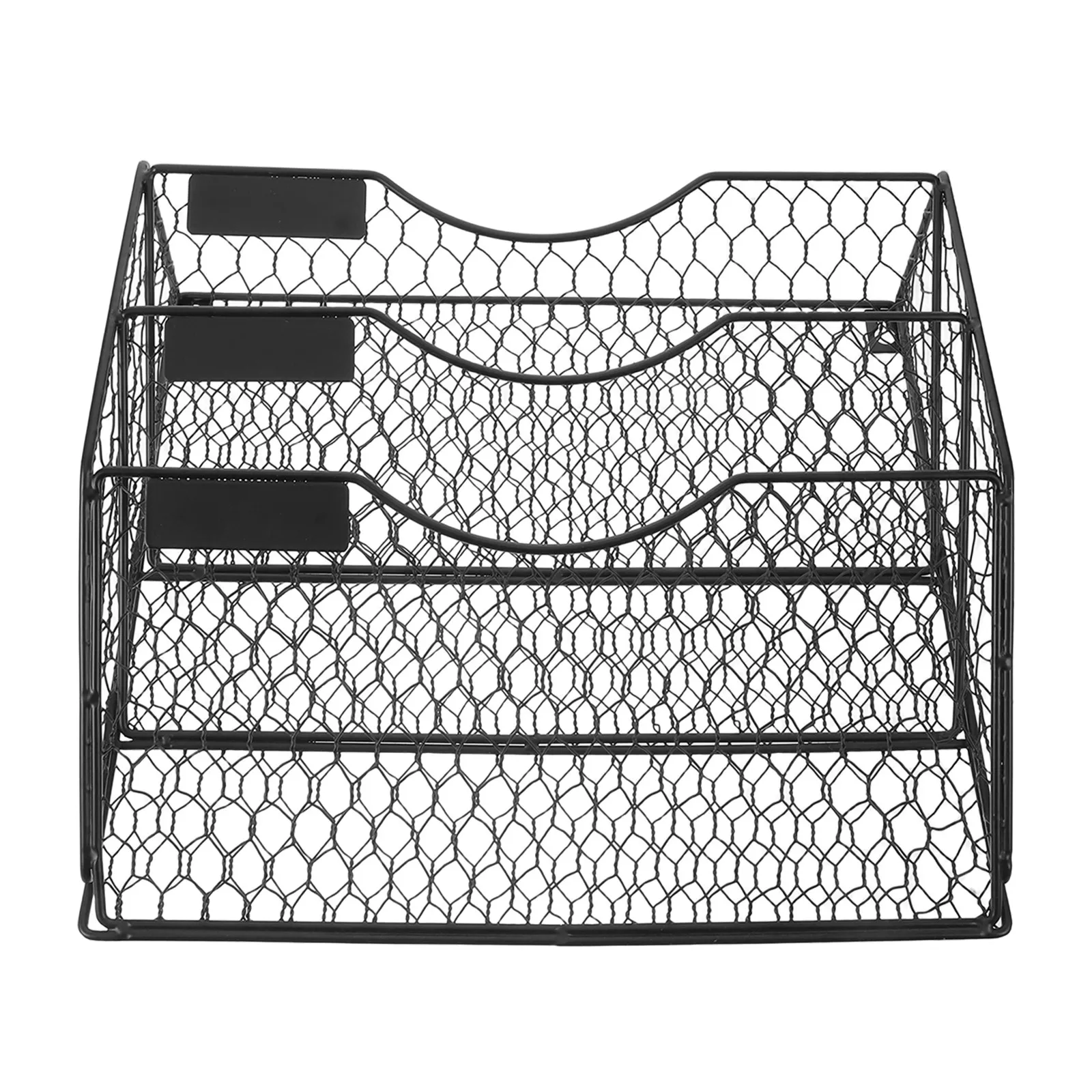 Metal Tier Wall File Rack Holder Organizer Mesh Hanging Office Mail Sorter Entryway School Mounted Document