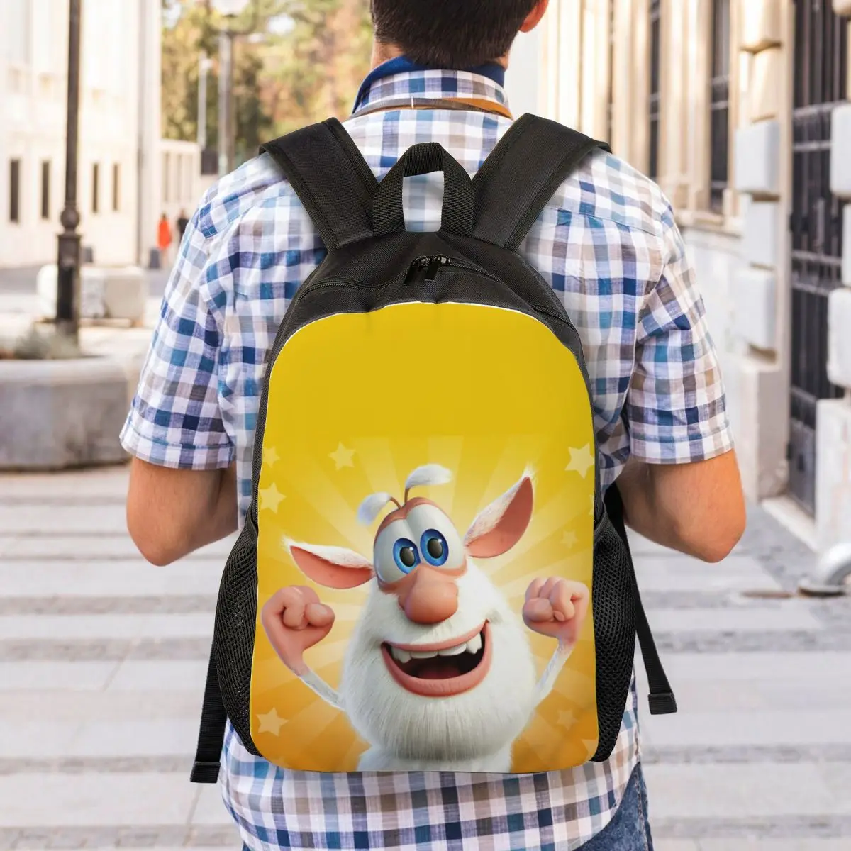 Zaini Boobas Threebob personalizzati uomo donna Bookbag Casual per borse di animazione divertenti della scuola universitaria