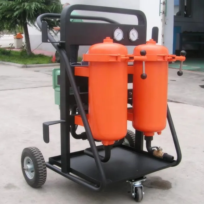 Factory Supply Demalong Portable Hydraulic Oil Purifier Cart with Crude Oil Filtration 2.5 MPa Pressure