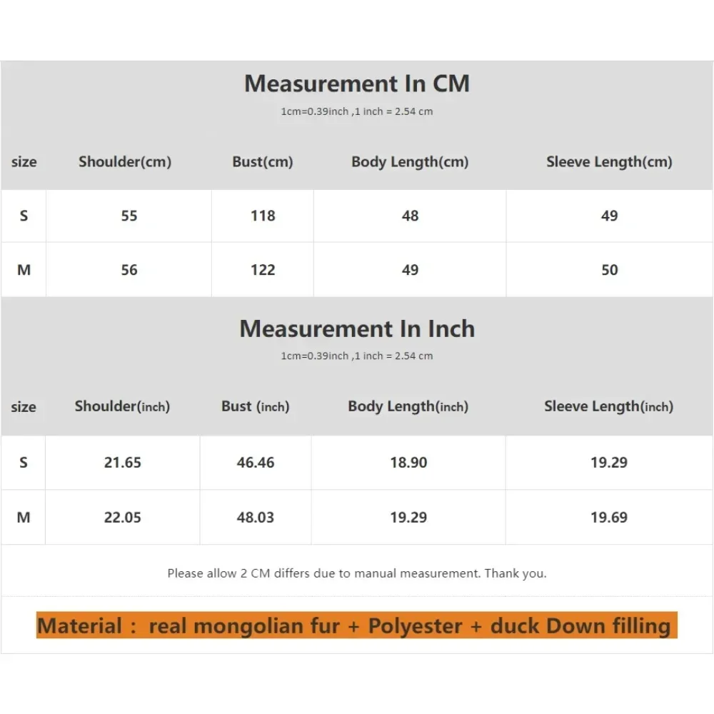 Veste bouffante imperméable en PU pour femme, manteau court et grand col en fourrure mongole, duvet de canard blanc, Parkas d'hiver en fourrure de réalité
