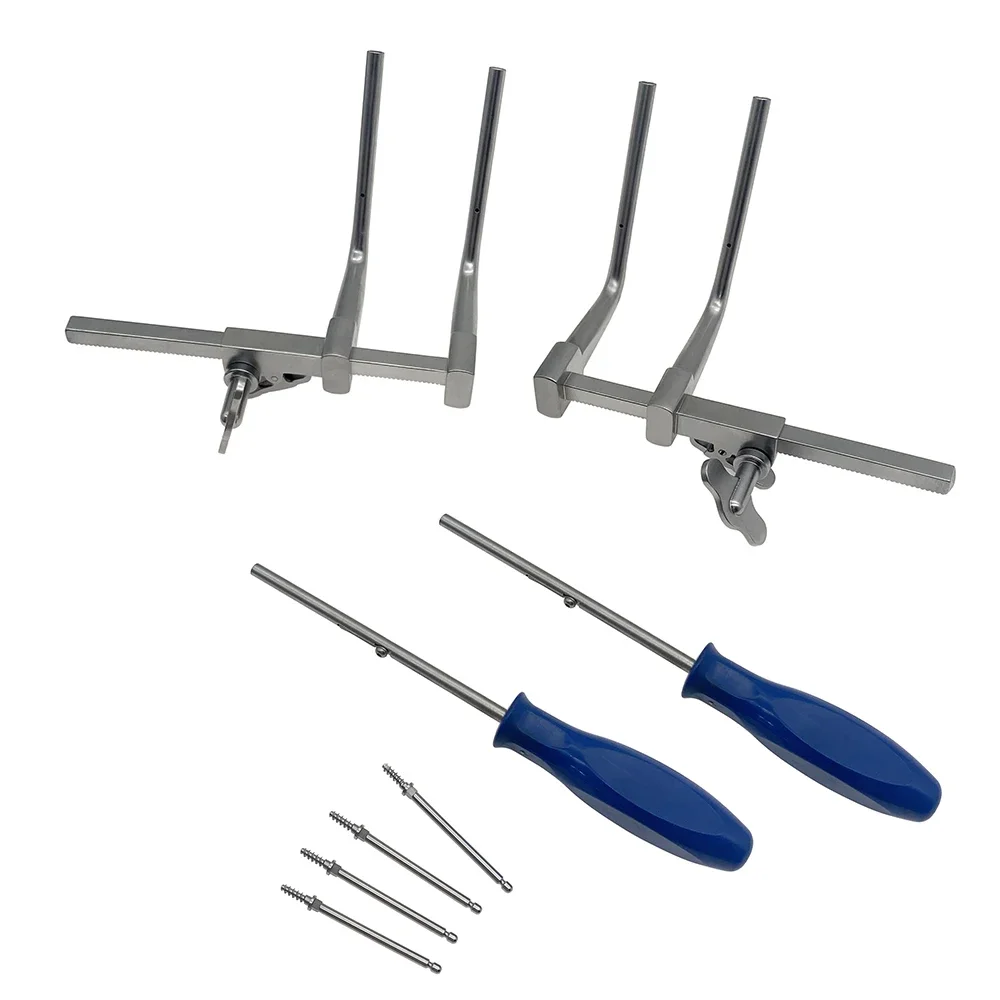 Multi-functional Bone Distractor Set Autoclavable Animal Skeleton Experiment Adjustment Instrument With Screws
