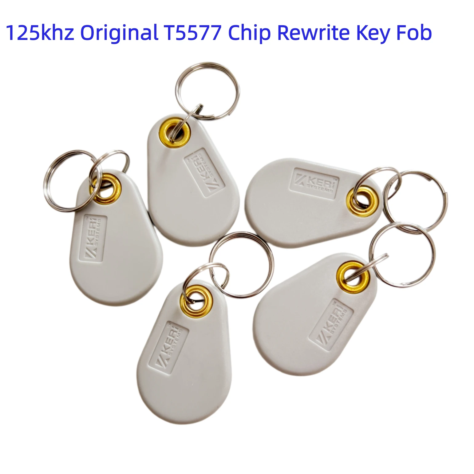 125khz Original T5577 Rewritable Key Fob Writable ID Tag Token for Secure Card Proximity Backup Duplicate Copier