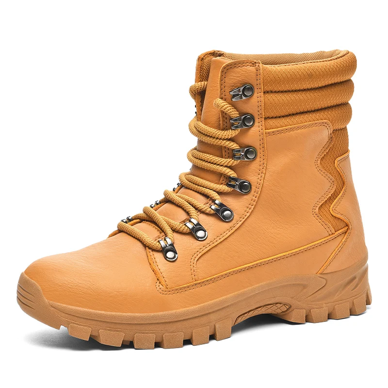 

Unisex Hiking Shoes Leather Men's Tactical Boots Waterproof Outdoor Desert Combat Boots Non-slip Women Trekking Hunting Sneakers