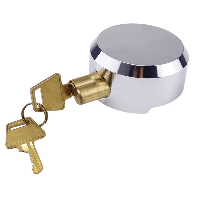 Cp-3184  Shackle Padlocks Keyed Solid Steel With 2 Keys Hide Lock Body Security Lock For Universal