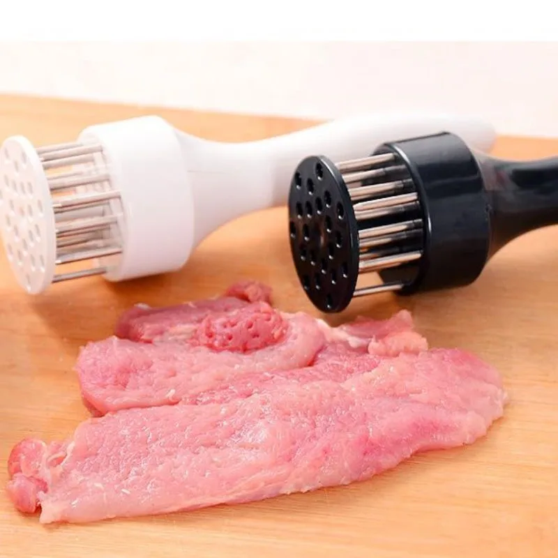 16เข็มสเต็ก Tenderizer สแตนเลส Tendon Breaking เข็มกลางแจ้งหมูสับ Loosener เนื้อค้อนเครื่องมือทำครัว