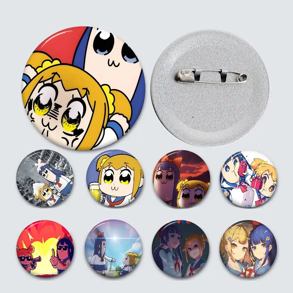 Pop Team Epic Soft Button Pin Bright Printed Icon Gift For Friends Badge Collar Brooch Lapel Pin Metal