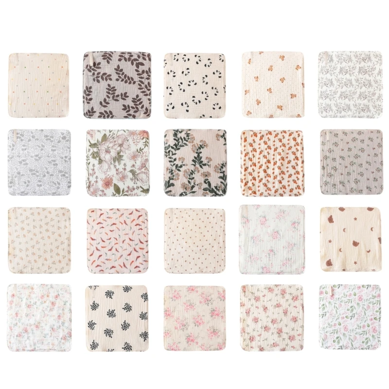 

Saliva Wipes Baby Towel Burp Cloths Square Towel Baby Wipes Cloths Handkerchief Washcloths Drool Bibs Nursing Towel