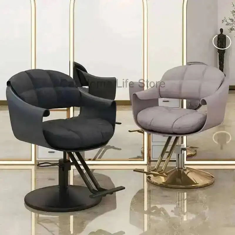 الكراسي المهنية كرسي صالون آلات الحلاق تعزيز عجلة كراسي دوارة الغرور صالون الأظافر رمش ماكياج فاخر مائل #4