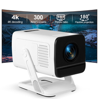 ThundeaL PG310 300Ansi 4K Projector Android 11 Projetor WiFi6 BT5.4 Mini Portable Projector Smart Home Cinema PK HY320 Mini