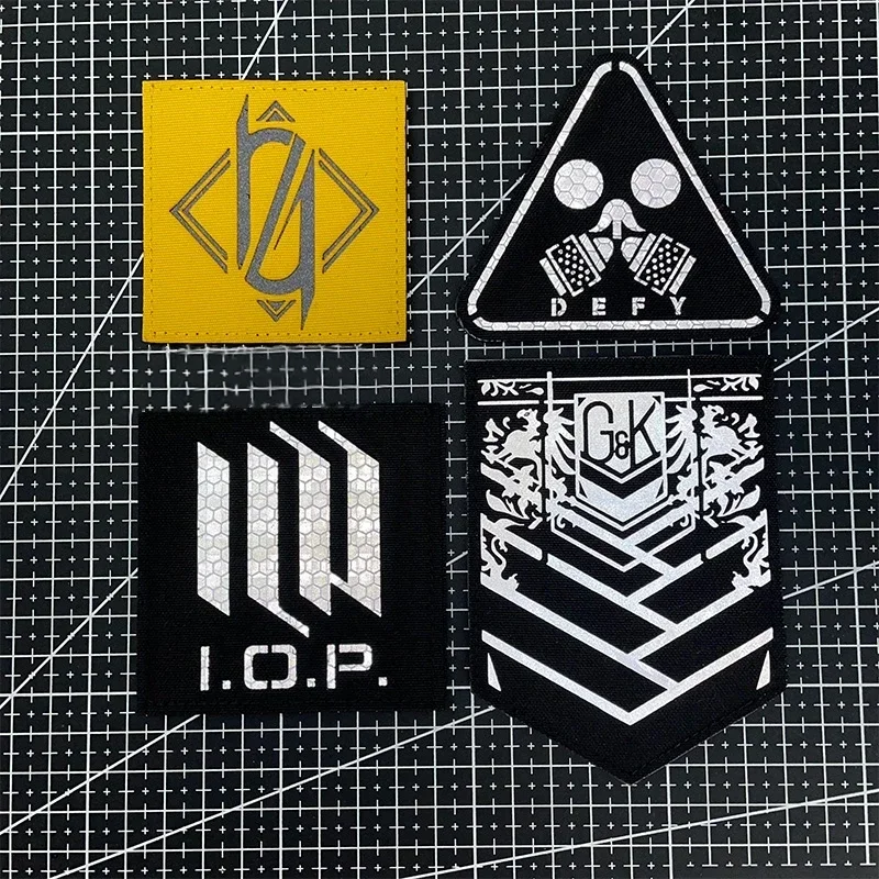 NEW Blue Archive Patches Millennium Henna Trinity IR Reflective Anime Patch Girls Frontline Badges Hook Loop Backpack Badges