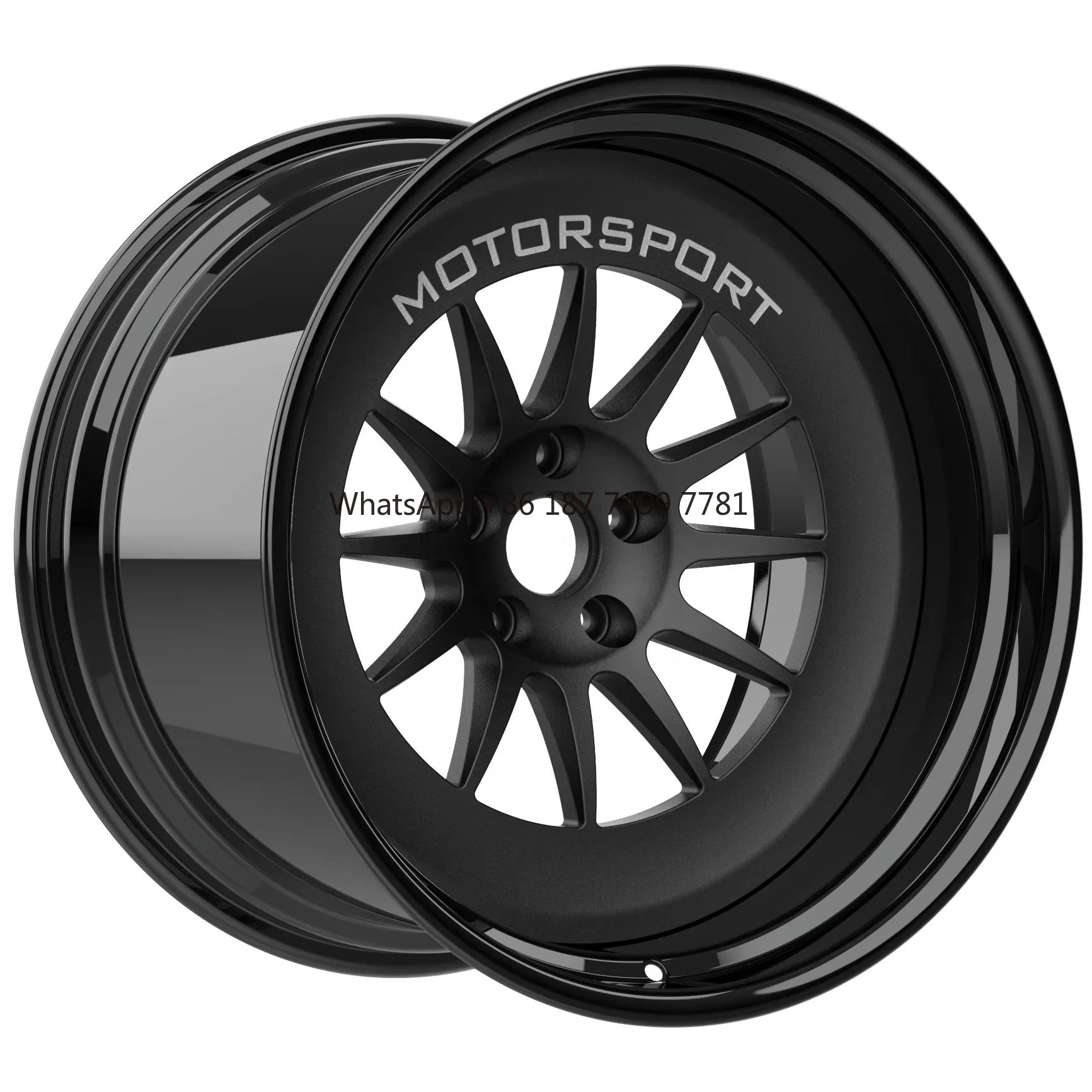 

New Design Deep Lip Gloss Black With Matte Black Face 19 20 21 22 24 Inch Forged Wheels Customize Size Customize Color