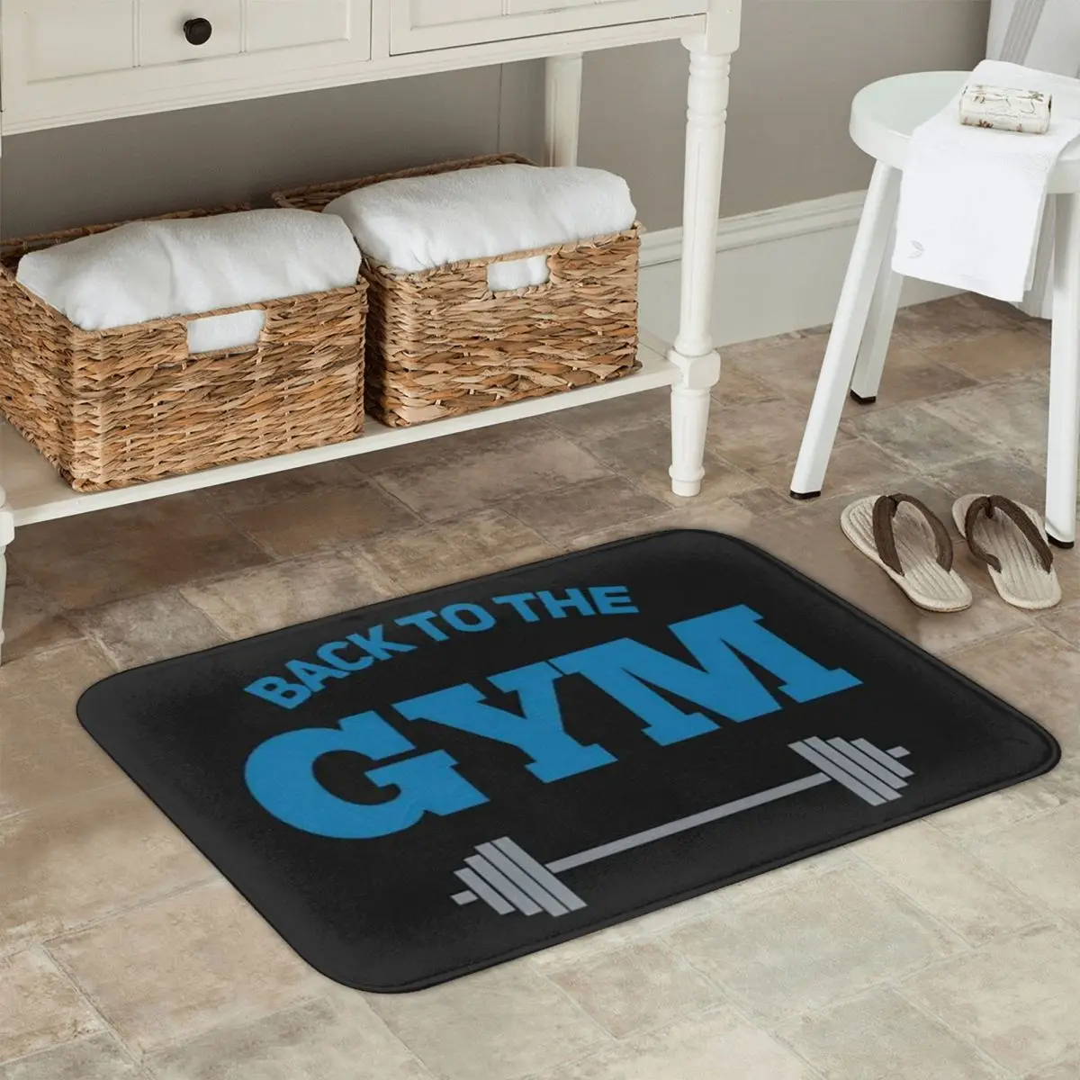 GYM Exercise Time Anti-slip Doormat Floor Mat Antiwear Carpet Rug for Kitchen Entrance Home Bedroom Footpad Mats