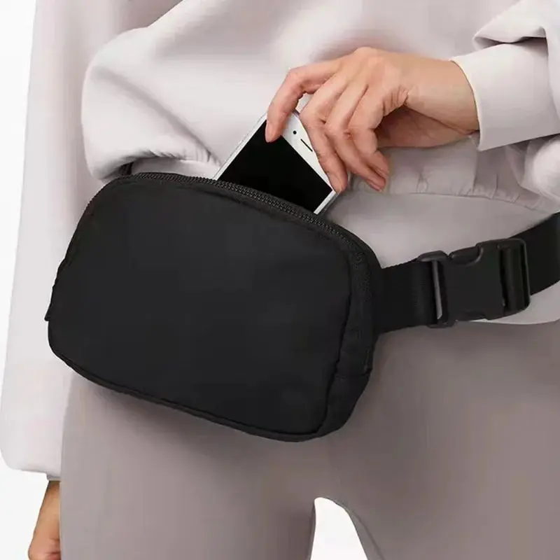 Zipper Fanny Pack para mulheres, bolsa de cintura, bolsa de peito, esportes ao ar livre, bolsa de ombro crossbody, viagem casual, bolsa de cinto feminino