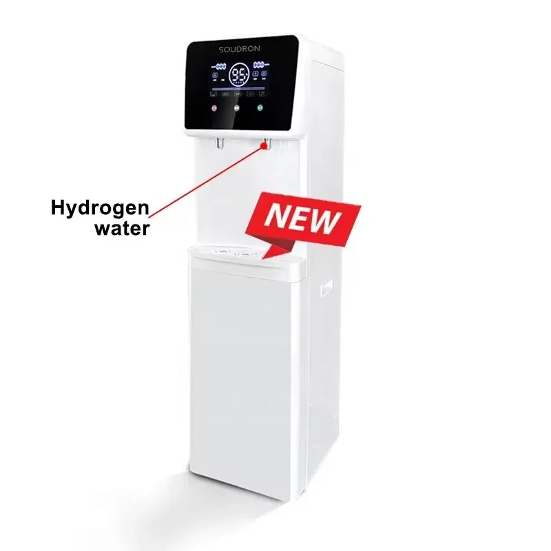 

SOUDRON PEM 3000ppb Membrane Electrolysis Technology Electrolytic RO Hydrogen Rich Standing Water Dispenser