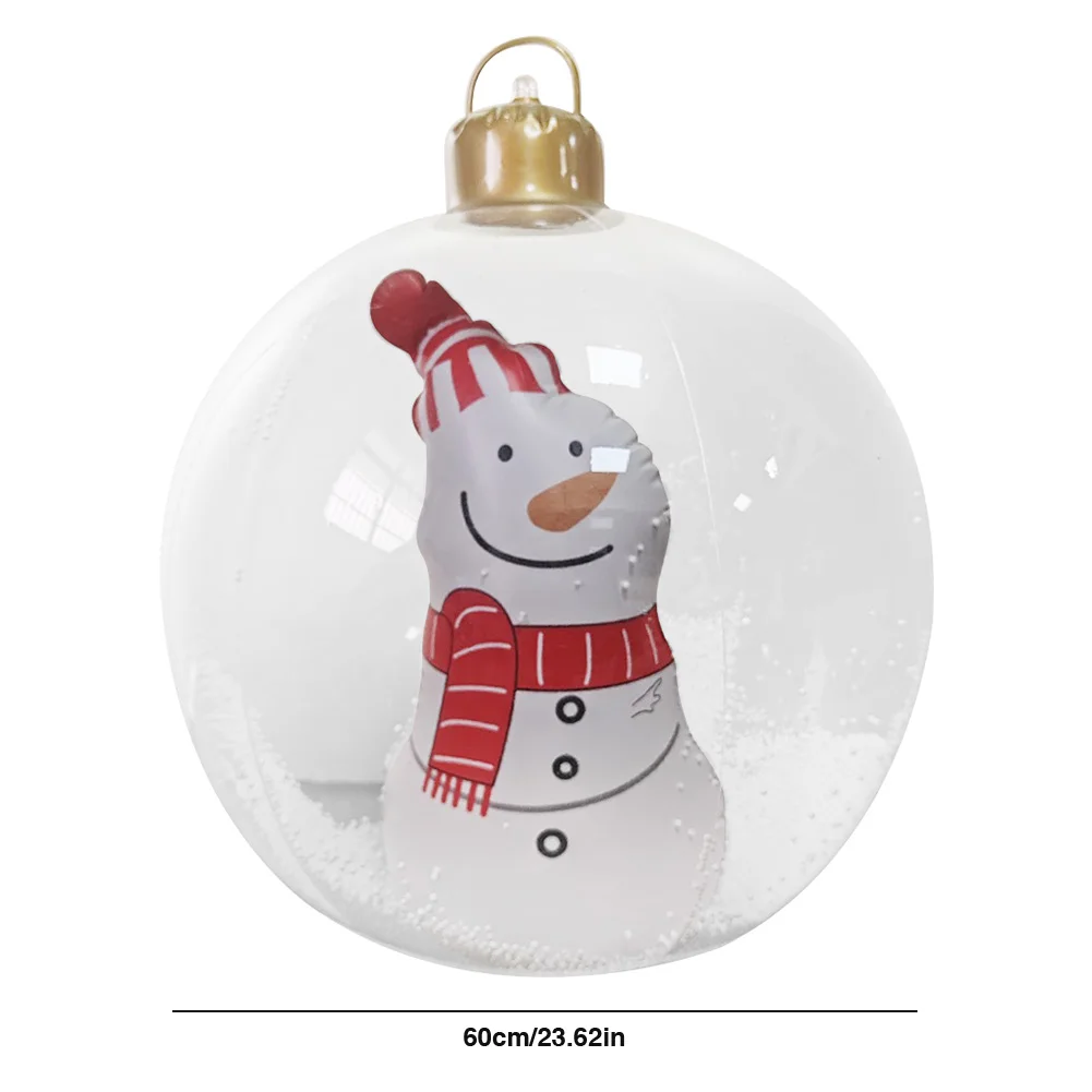كرة زينة عيد الميلاد القابلة للنفخ، كرة عيد الميلاد البلاستيكية القابلة للنفخ، زينة عيد الميلاد المشهورة مناسبة للاستخدام الداخلي والخارجي #6