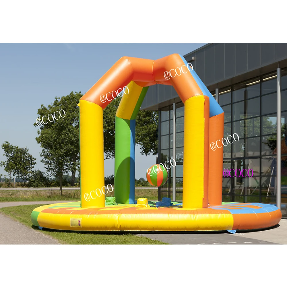 inflatable wrecking ball sport game, inflatable joust sport arena wrecking ball tetherball carvinal game