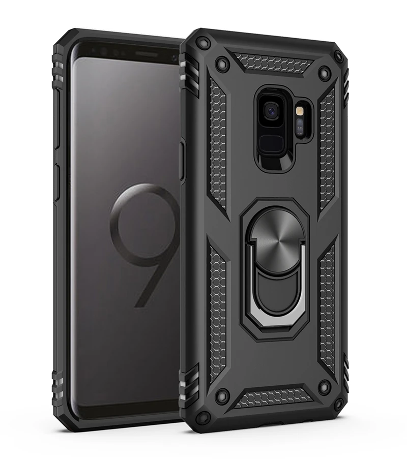 Shockproof Case For Samsung Galaxy S9 S20 Ultra S8 S10 Plus Note 9 8 A51 A71 Note8 Note9 S9Plus A50 A70 Ring Holder Stand Covers