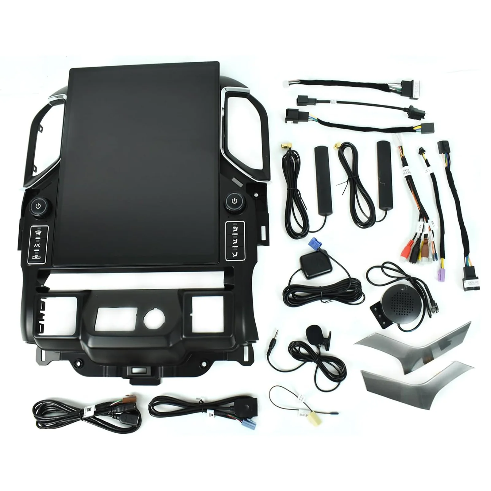 الأسهم الأمريكية 15.6 بوصة لسيارة شيفروليه سيلفرادو تاهو جي إم سي سييرا 2019-2023 أندرويد 13 نظام تحديد المواقع والملاحة مشغل وسائط متعددة رئيس وحدة