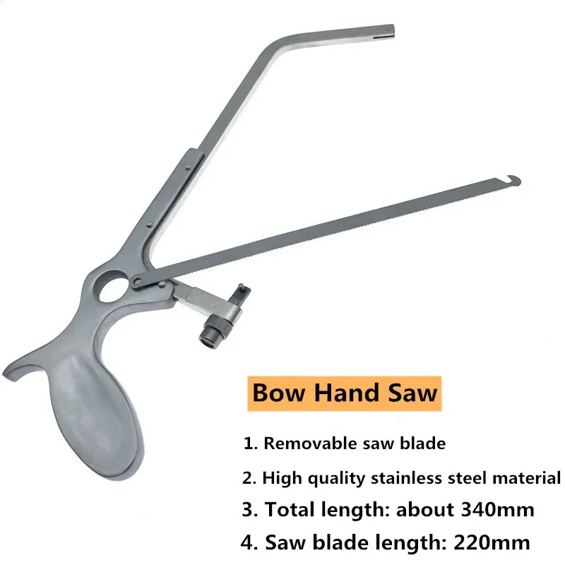 

Orthopedics Bow hand saw Bone saw Gypsum saw 34cm Stainless steel Veterinary orthopedics Instruments