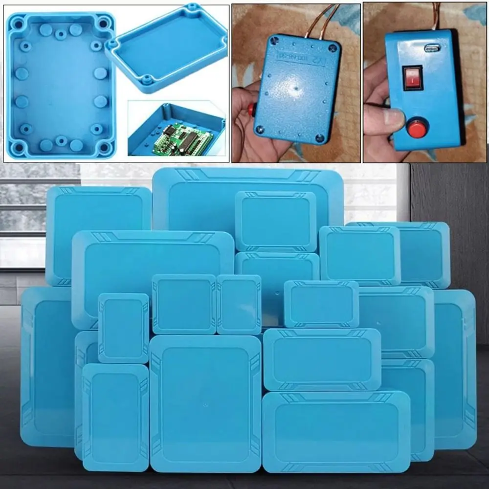 IP67 Waterproof Enclosure Junction Housing Box ABS Plastic Blue Color Instrument Box Electronic Project Case Outdoor Indoor