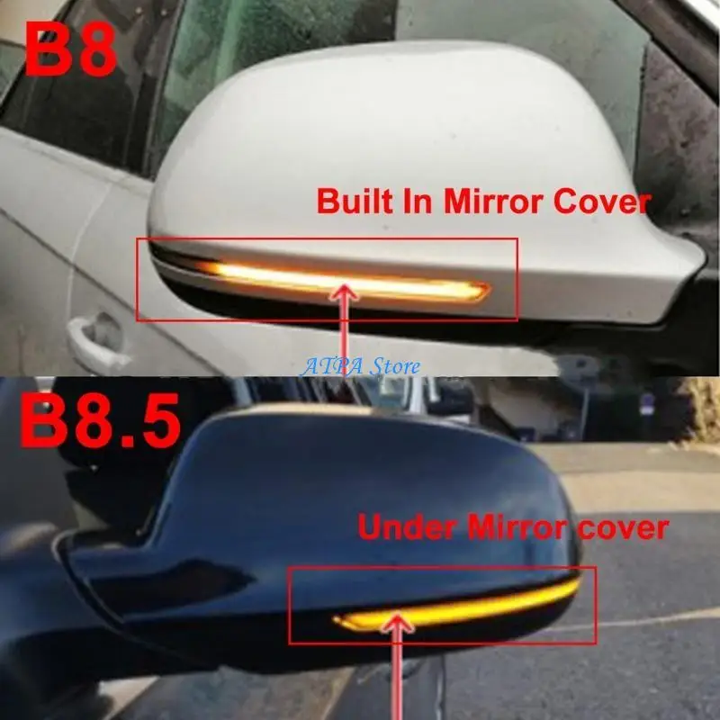 

U13C Car Flowing LED Dynamic Rearview Mirror Turn for B8