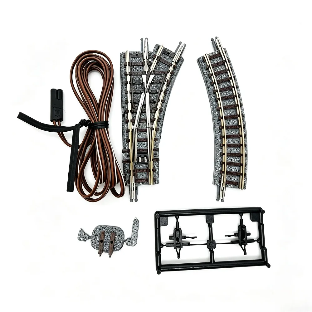 TOMIX N Scale 1/160 Train Tracks Electric Turnout PR140-30 Left/Right Options Track Accessory for Layouts and Dioramas