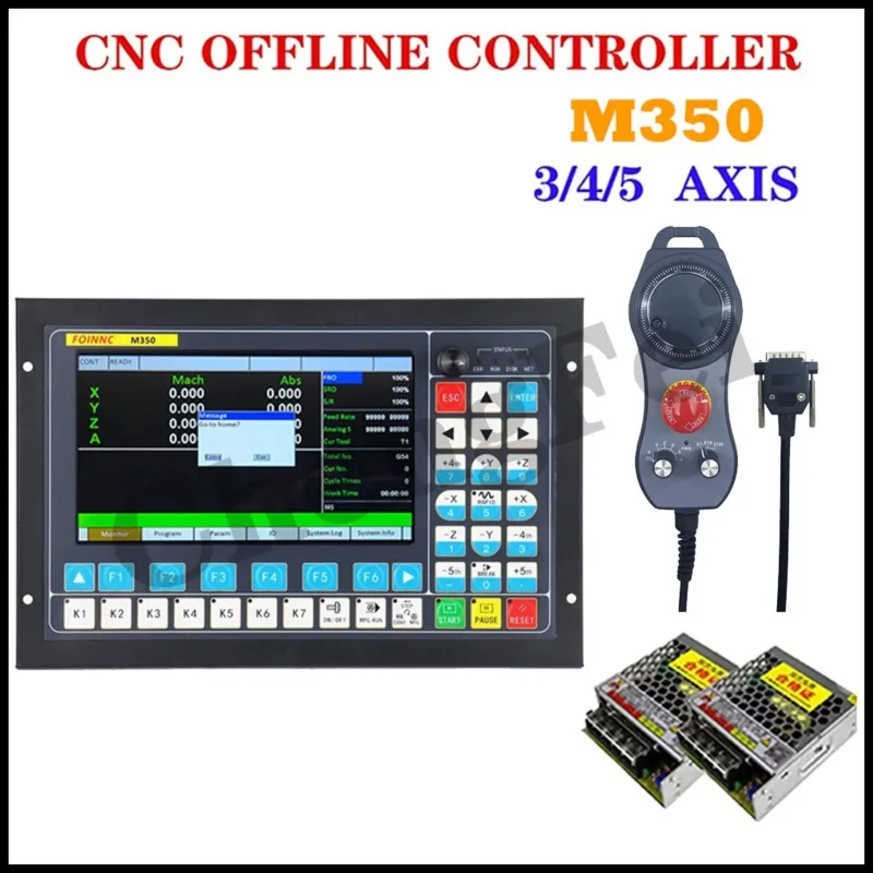 M350 V2 3axis 4axis 5axis CNC Offline Controller Supports Closed-Loop Stepping/ATC Control System Instead Of DDCSV3.1 MPG